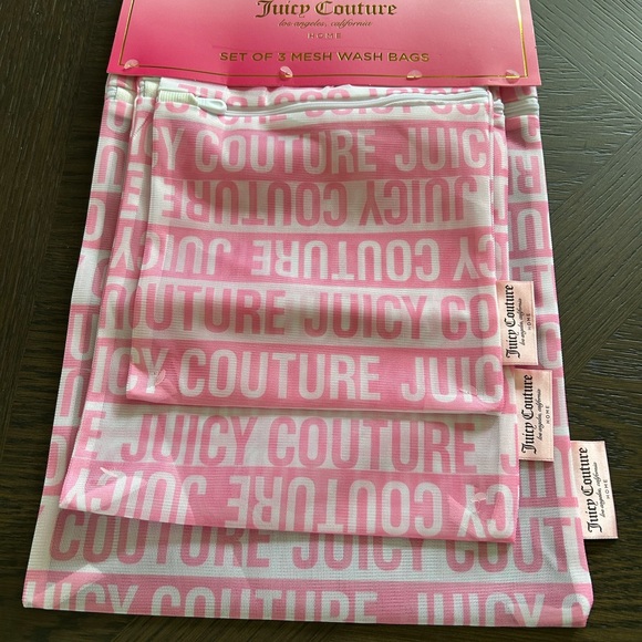 Juicy Couture Mesh Wash Bags Trio PICK ONE - Picture 1 of 5